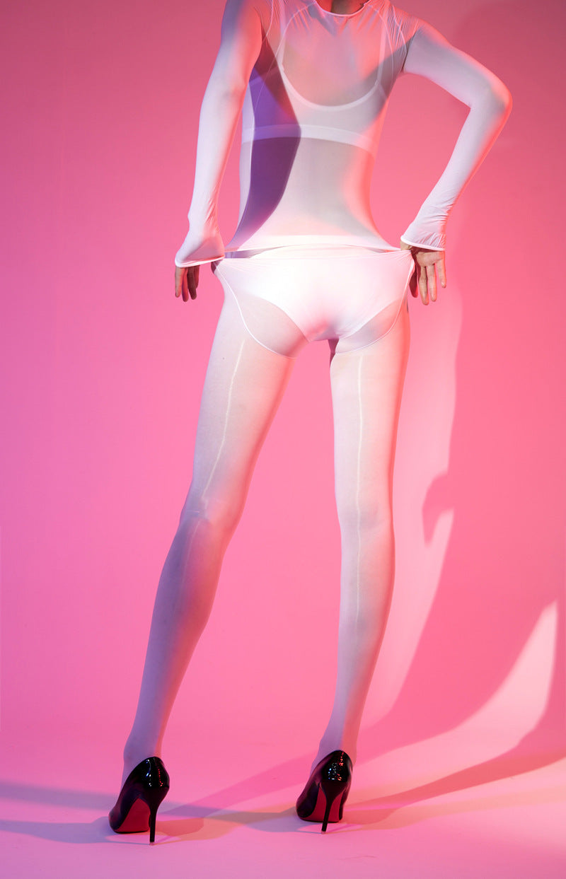 Backless Plus Size Glossy Bodysuits
