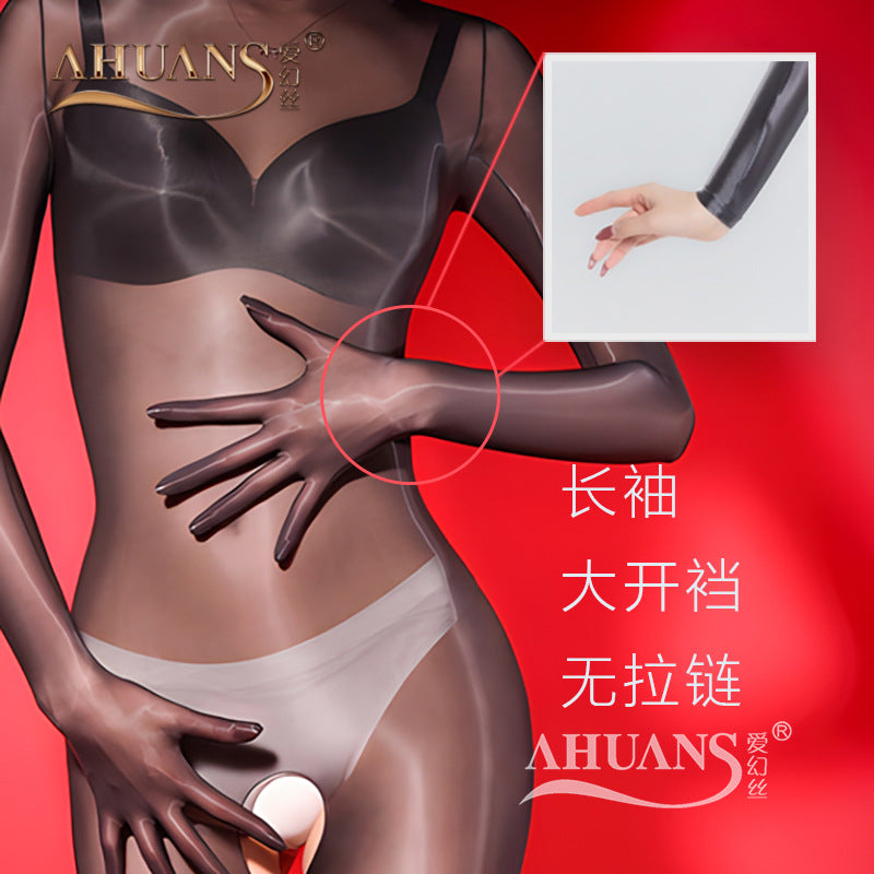 Fantasy Silk「Ji」Shiny 5d Open Crotch Bodysuit